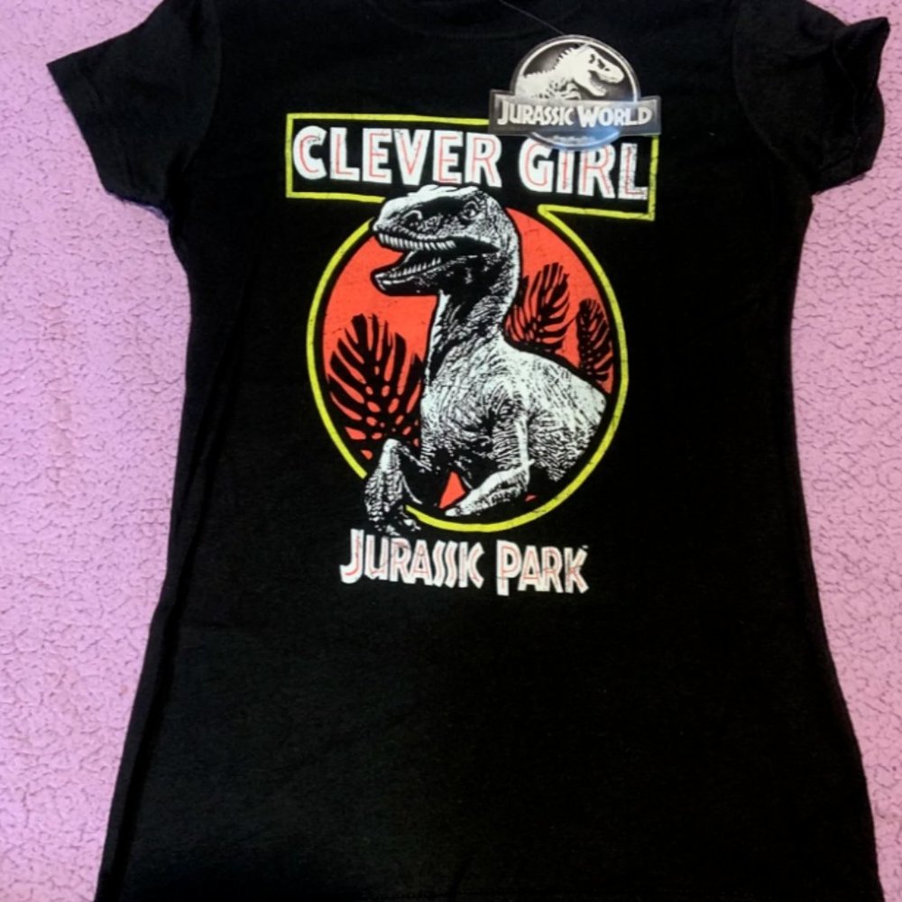 jurassic park clever girl womens t shirt XS